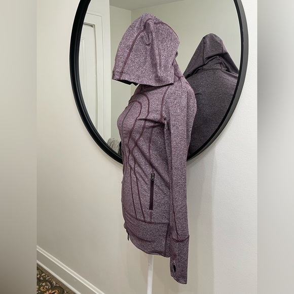 Lululemon Stride Jacket II Heathered Black Cherry size 4 - Picture 7 of 14